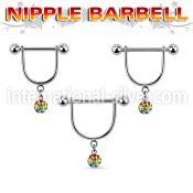 gfrsnp6 straight barbells surgical steel 316l nipple