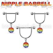 gfrsnp8 straight barbells surgical steel 316l nipple