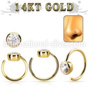 gnrz3 nose hoop gold nose