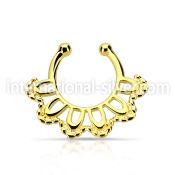 gpsepd3 fake illusion body jewelry silver 925 septum