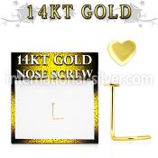 gsht l shape nose studs gold nose