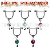heucfr5 micro curved barbells surgical steel 316l helix