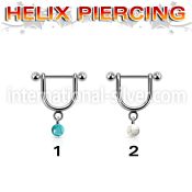 heud2 micro curved barbells surgical steel 316l helix
