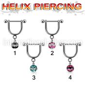 heudfr5 micro curved barbells surgical steel 316l helix