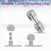 id2p dermals surgical steel 316l surface piercings