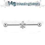 idsh24s straight barbells surgical steel 316l ear lobe