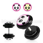 ilvgr66 cheaters  illusion plugs and tapers acrylic body jewelry ear lobe