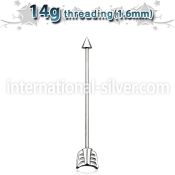 indaw straight barbells surgical steel 316l 