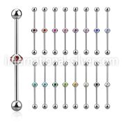 indsh12 straight barbells surgical steel 316l 