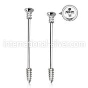 indsh19 straight barbells surgical steel 316l