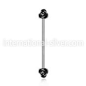 indsh24 straight barbells surgical steel 316l ear lobe