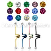 intcfr5 straight barbells anodized surgical steel 316l 