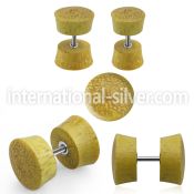 ipjaf cheaters  illusion plugs and tapers organic body jewelry ear lobe