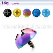 itd6 dermals anodized surgical steel 316l belly button