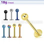 lb18b3 labrets lip rings surgical steel 316l labrets chin