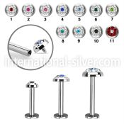 lbifrb labrets lip rings surgical steel 316l labrets chin