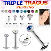 lbirc labrets lip rings surgical steel 316l tragus