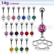 mcd376 belly rings surgical steel 316l belly button