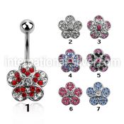 mcd378 belly rings surgical steel 316l belly button