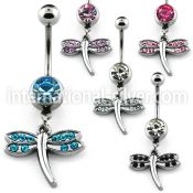 mcd392 belly rings surgical steel 316l belly button