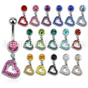 mcd402 belly rings surgical steel 316l belly button