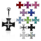 mcd419 belly rings surgical steel 316l belly button