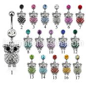 mcd441 belly rings surgical steel 316l belly button