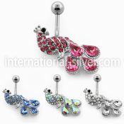 mcd443 belly rings surgical steel 316l belly button