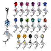mcd446 belly rings surgical steel 316l belly button