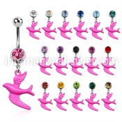 mcd454 belly rings surgical steel 316l belly button