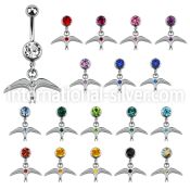 mcd463 belly rings surgical steel 316l belly button