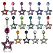 mcd488 belly rings surgical steel 316l belly button