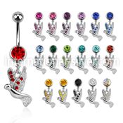 mcd550 belly rings surgical steel 316l belly button