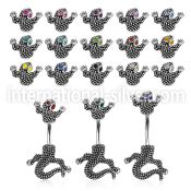 mcd556 belly rings surgical steel 316l belly button