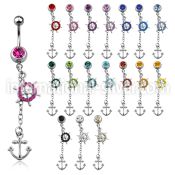 mcd567x belly rings surgical steel 316l belly button