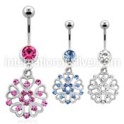 mcd573 belly rings surgical steel 316l belly button