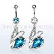 mcd586 belly rings surgical steel 316l belly button