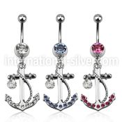 mcd589 belly rings surgical steel 316l belly button