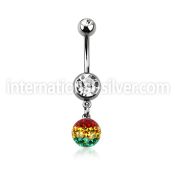 mcd626xr belly rings surgical steel 316l belly button