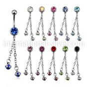 mcd630 belly rings surgical steel 316l belly button
