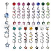 mcd701 belly rings surgical steel 316l belly button