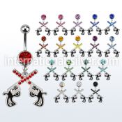 mcd750 belly rings surgical steel 316l belly button