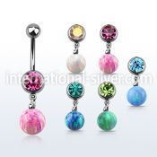 mcd754 belly rings surgical steel 316l belly button
