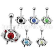 mcdp8 belly rings surgical steel 316l belly button