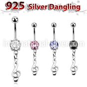 mcdvd17 belly rings surgical steel 316l belly button