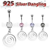 mcdvd32 belly rings surgical steel 316l belly button