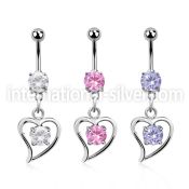mcdz17 belly rings surgical steel 316l belly button