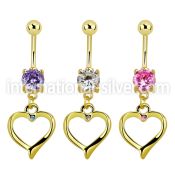 mcdz333 belly rings anodized surgical steel 316l belly button