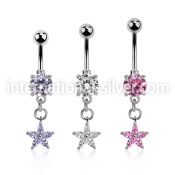 mcdz413 belly rings surgical steel 316l belly button