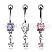 mcdz585 belly rings surgical steel 316l belly button